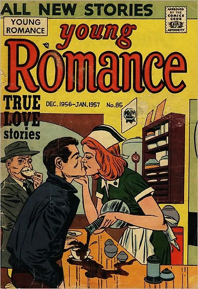 Young Romance Number Love Comic Book