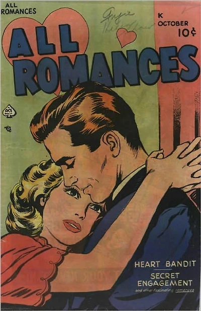 All Romances Number Love Romance Comic Book