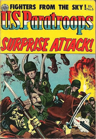 US Paratroops Number 6 War Comic Book