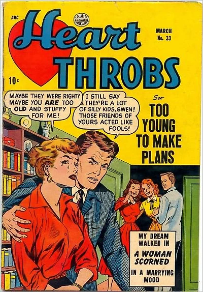 Heart Throbs Number 33 Love Comic Book