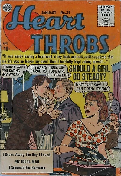 Heart Throbs Number 39 Love Comic Book