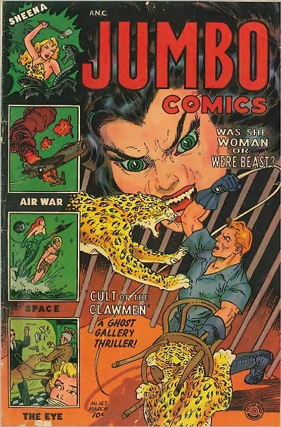 Jumbo Comics Number 167 Action Comic Book