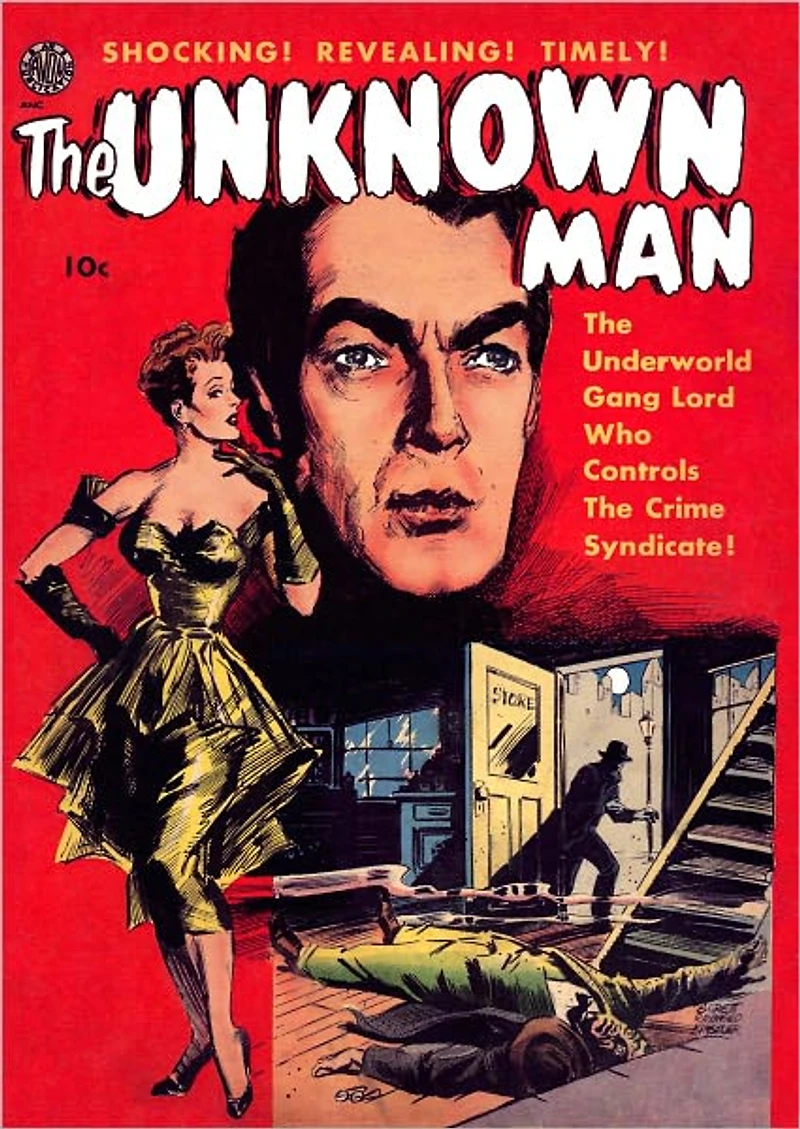 Unknown Man Crime Comic Book