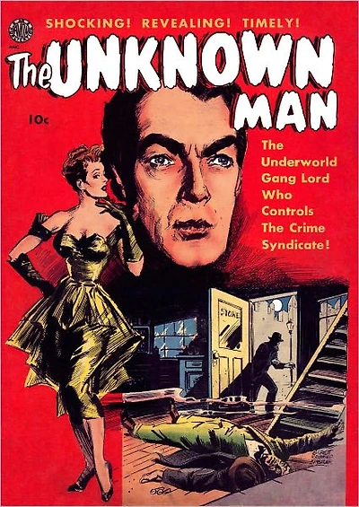 Unknown Man Crime Comic Book