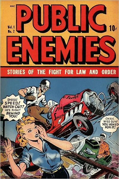Public Enemies Number 7 Crime Comic Book
