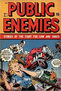Public Enemies Number 7 Crime Comic Book