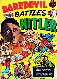 Daredevil Battles Hitler Superhero Comic Book