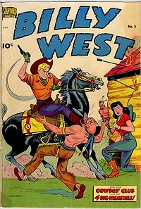 Billy West Number 8 Western Comic Book