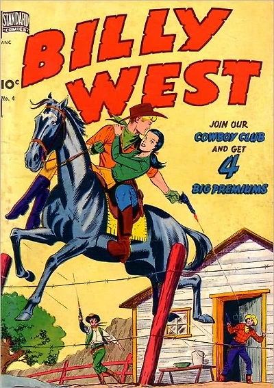 Billy West Number 4 Western Comic Book