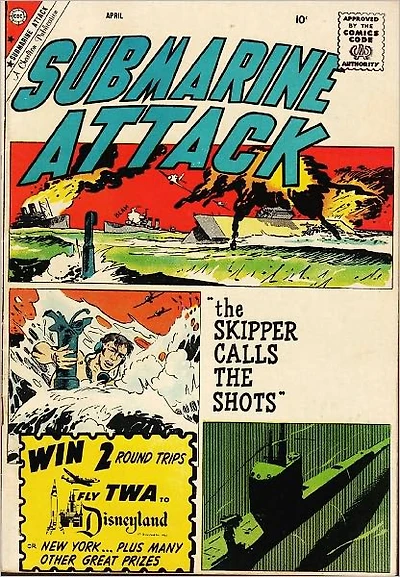 Submarine Attack Number 21 War Comic Book