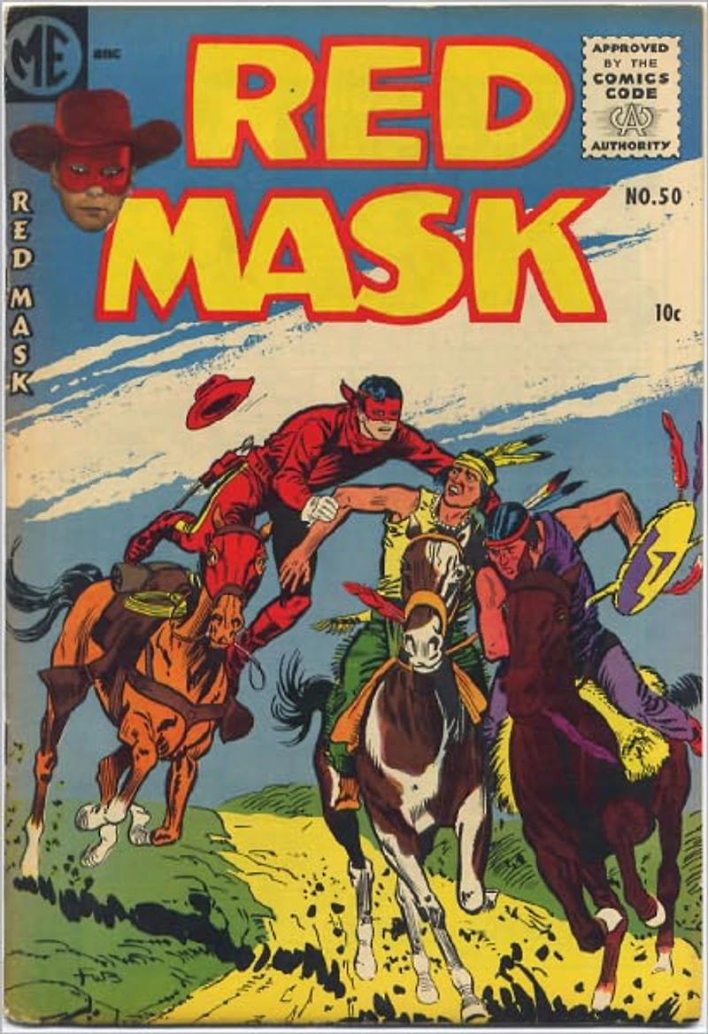 Red Mask Number Western Comic Book