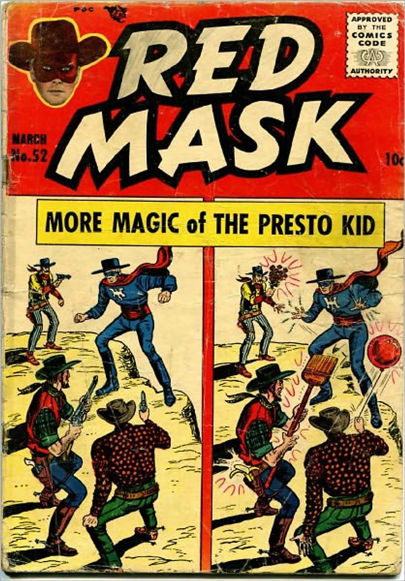 Red Mask Number 52 Western Comic Book