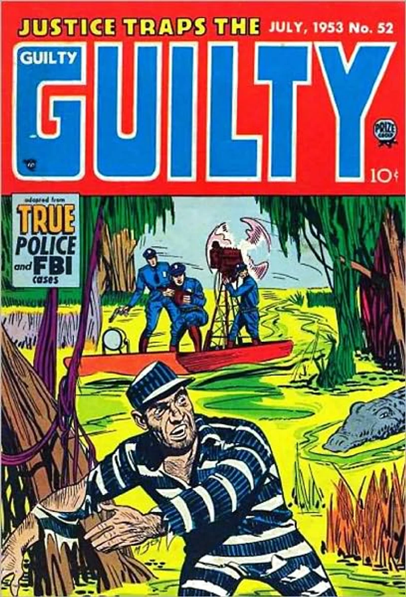 Justice Traps the Guilty Number 52 Crime Comic Book
