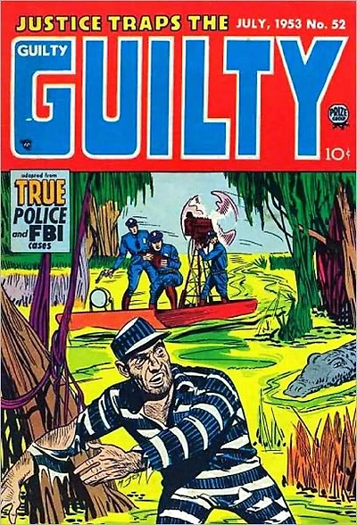 Justice Traps the Guilty Number 52 Crime Comic Book