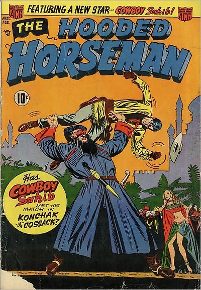 The Hooded Horseman Number 27 Western Comic Book