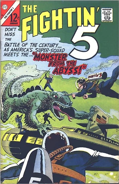 Fightin Five Number Action Comic Book
