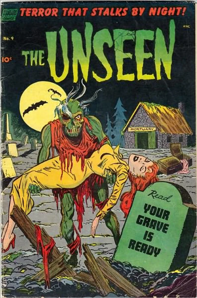 Unseen Number 9 Horror Comic Book