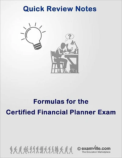 Formulas for Certified Financial Planner Exam