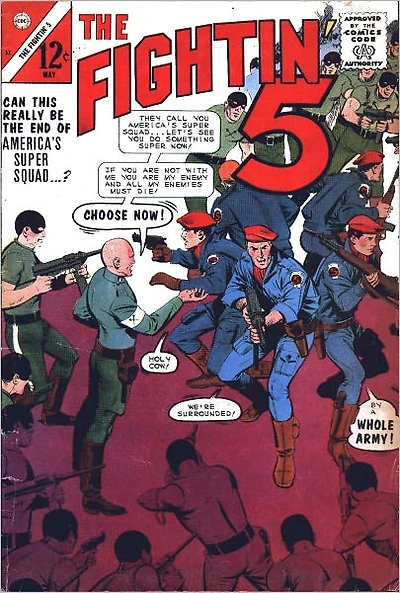 Fightin Five Number 32 Action Comic Book