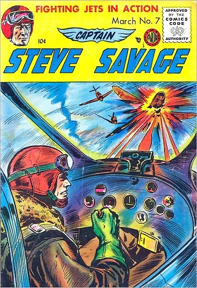 Captain Steve Savage Number 7 War Comic Book