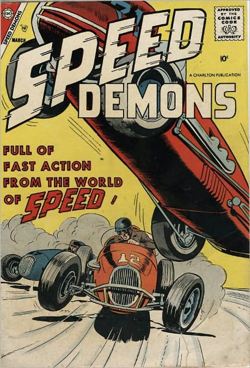 Speed Demons Number 10 Car Comic Book