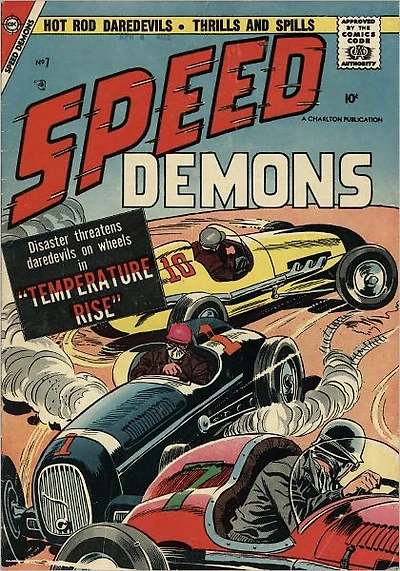Speed Demons Number Car Comic Book