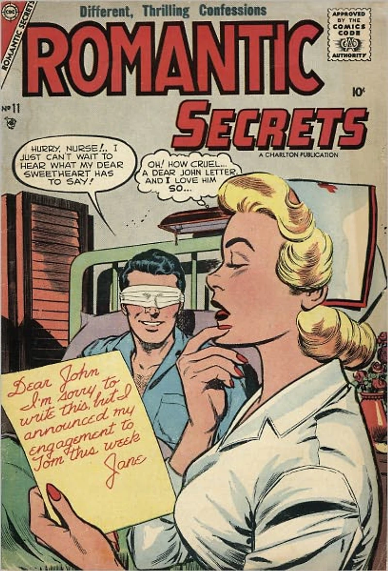 Romantic Secrets Number 11 Love Comic Book