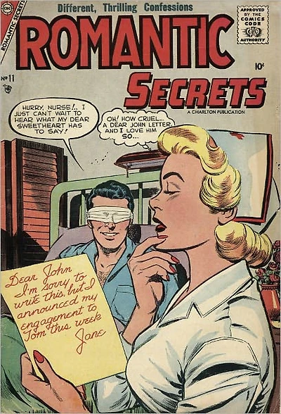Romantic Secrets Number 11 Love Comic Book