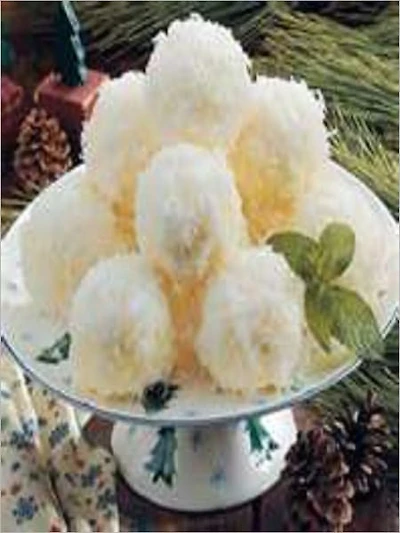 COCONUT ICE CREAM SNOWBALLS Recipe ~ ** SUPER EASY ** DO AHEAD **