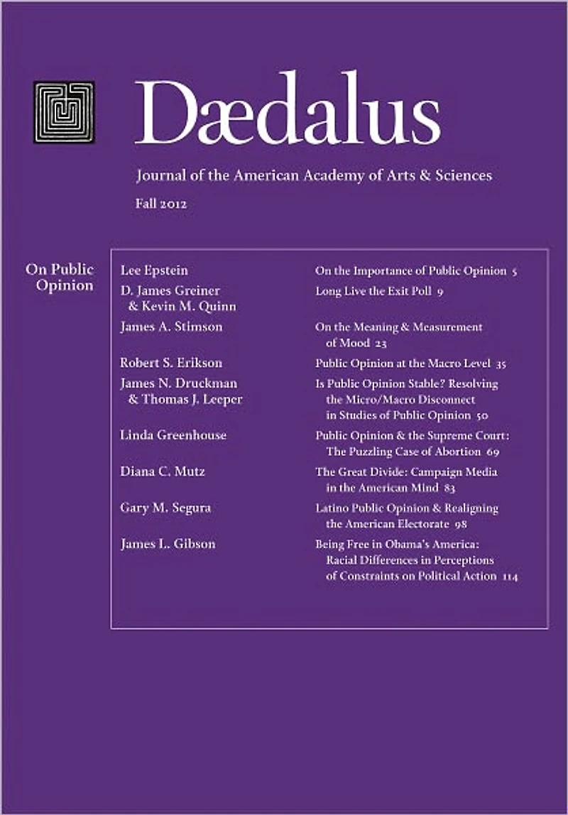 Daedalus 141:4 (Fall 2012) - On Public Opinion