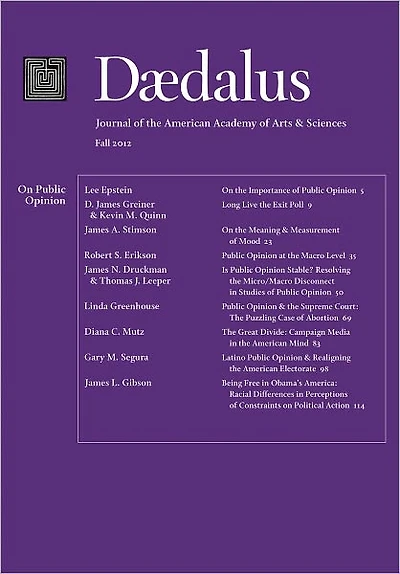 Daedalus 141:4 (Fall 2012) - On Public Opinion