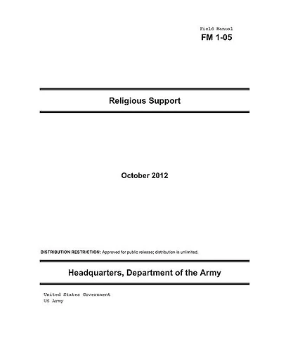 Field Manual FM 1-05 Religious Support October 2012