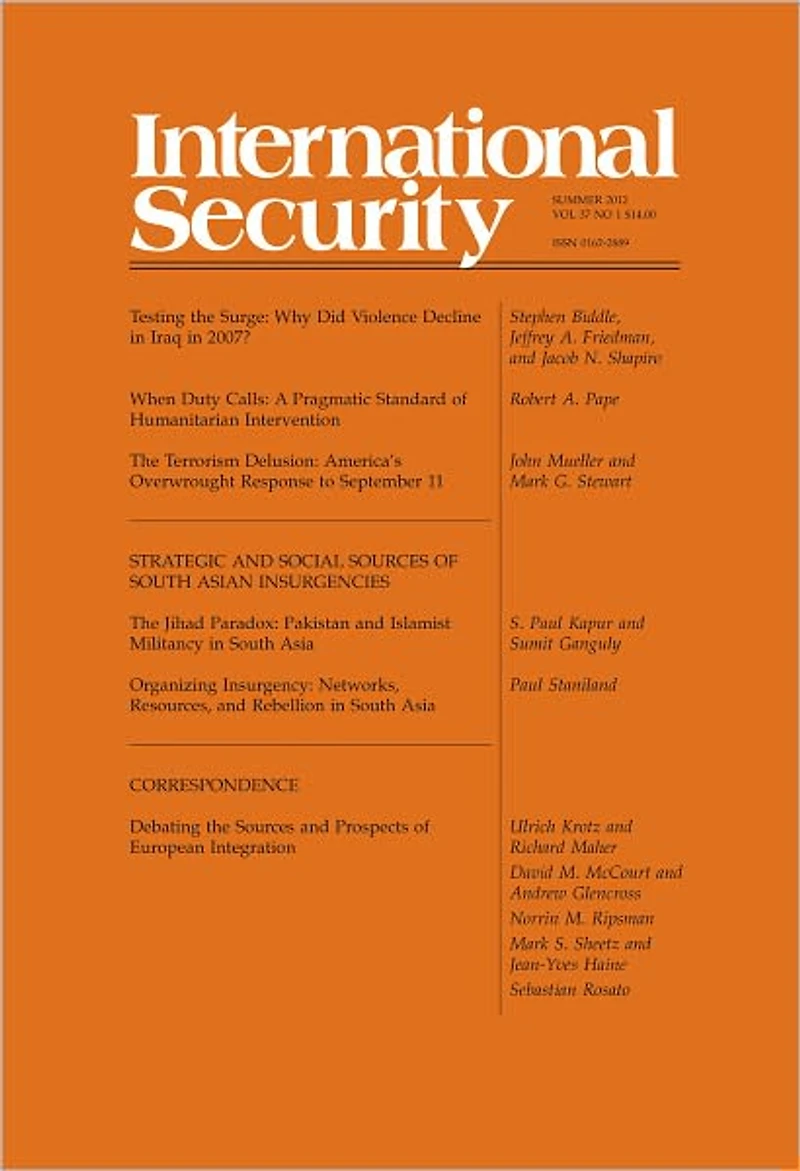 International Security 37:1 (Summer 2012)