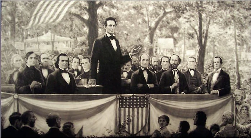 The Lincoln-Douglas debates of 1858