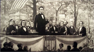 The Lincoln-Douglas debates of 1858