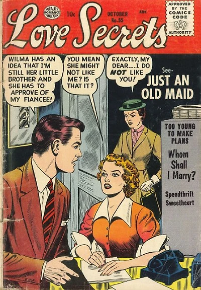 Love Secrets Number 55 Love Comic Book