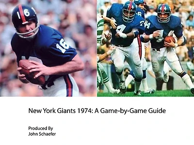 New York Giants 1974: A Game-by-Game Guide
