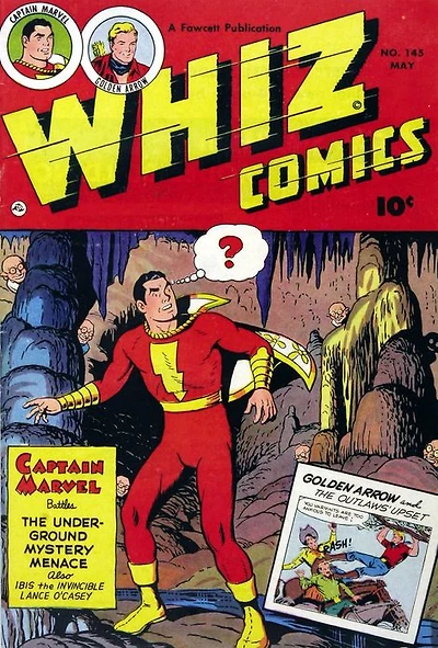 Whiz Comics Number 145 Super-Hero Comic Book