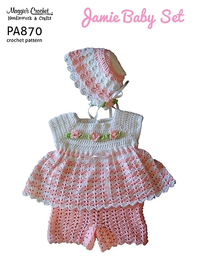 PA870-R Jamie Baby Set Crochet Pattern