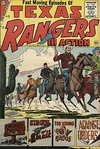 Texas Rangers in Action Number 6 Western Comic Book