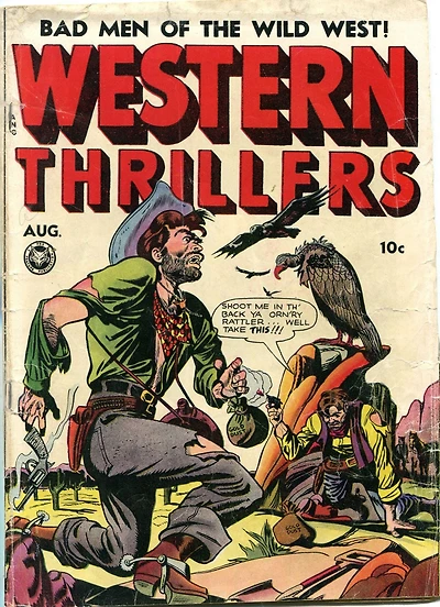 Western Thrillers Number 1 Western Comic Book
