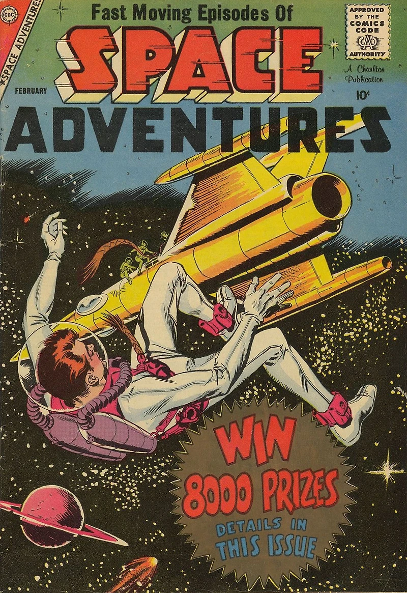 Space Adventures Number Science Fiction Comic Book