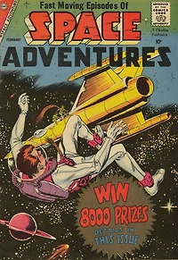 Space Adventures Number Science Fiction Comic Book