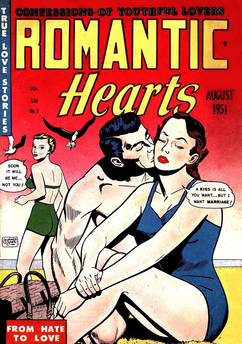 Romantic Hearts Number 3 Love Comic Book