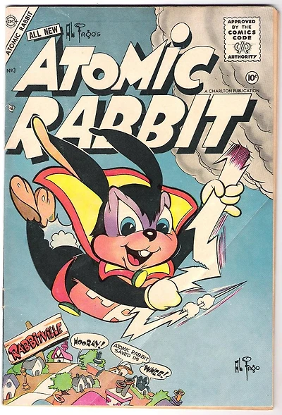 Atomic Rabbit Number 3 Childrens Comic Book