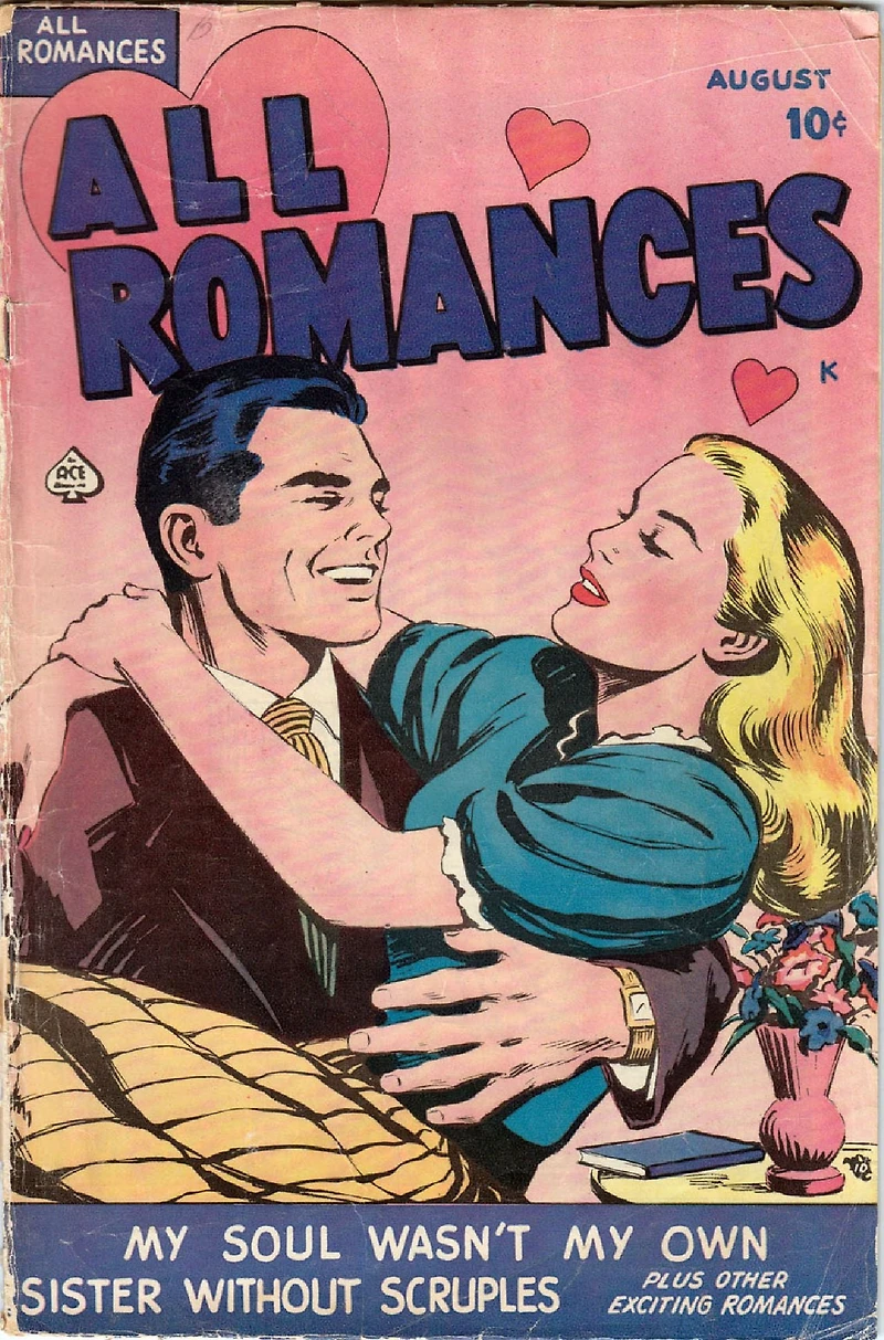 All Romances Number 1 Love Romance Comic Book
