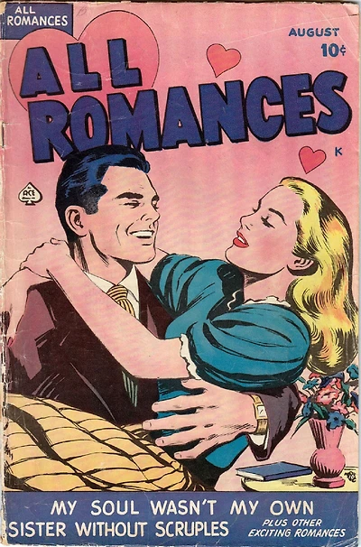 All Romances Number 1 Love Romance Comic Book