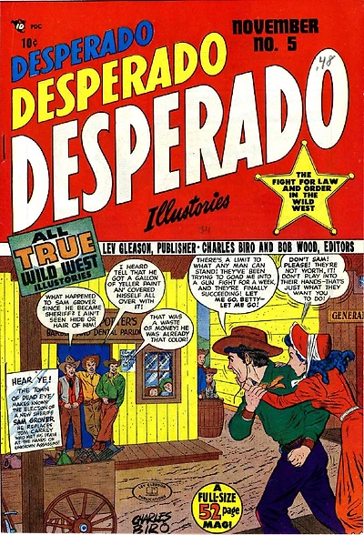 Desperado Number 5 Western Comic Book