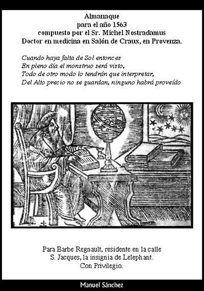 Almanaque para 1563 de Nostradamus