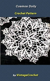 Cosmos Doily Vintage Crochet Pattern eBook
